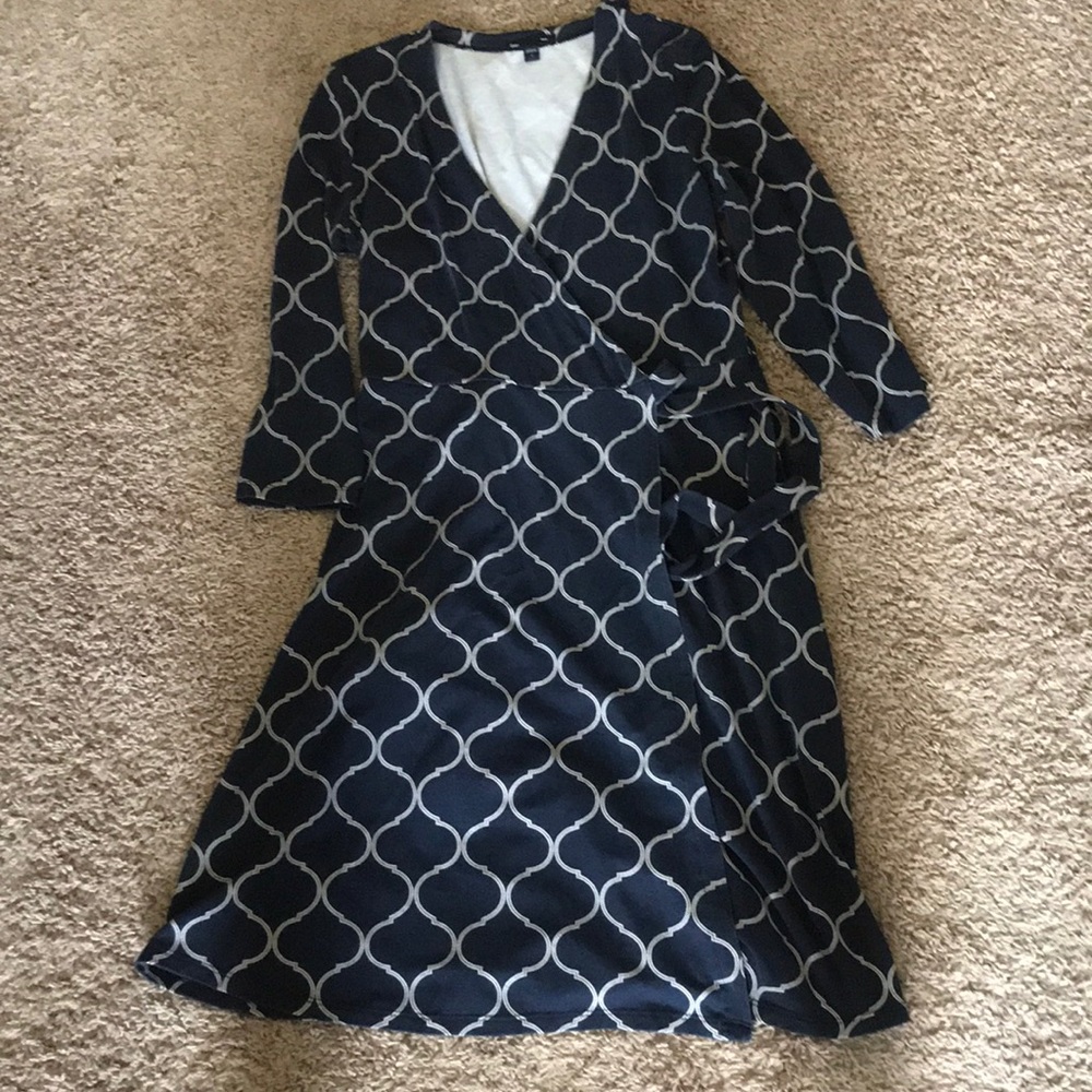 GAP knit, wrap dress